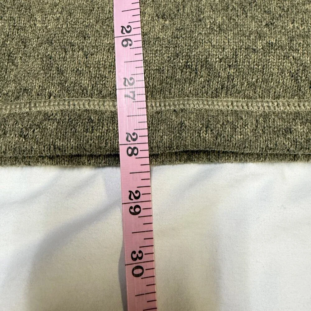 The‎ North Face Men’s Heathered 1/4-Zip Fleece Pullover L Olive EUC